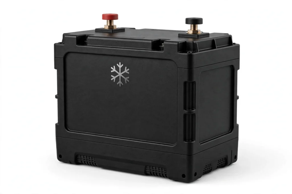 12V 100Ah heated LiFePO4 battery for cold climates