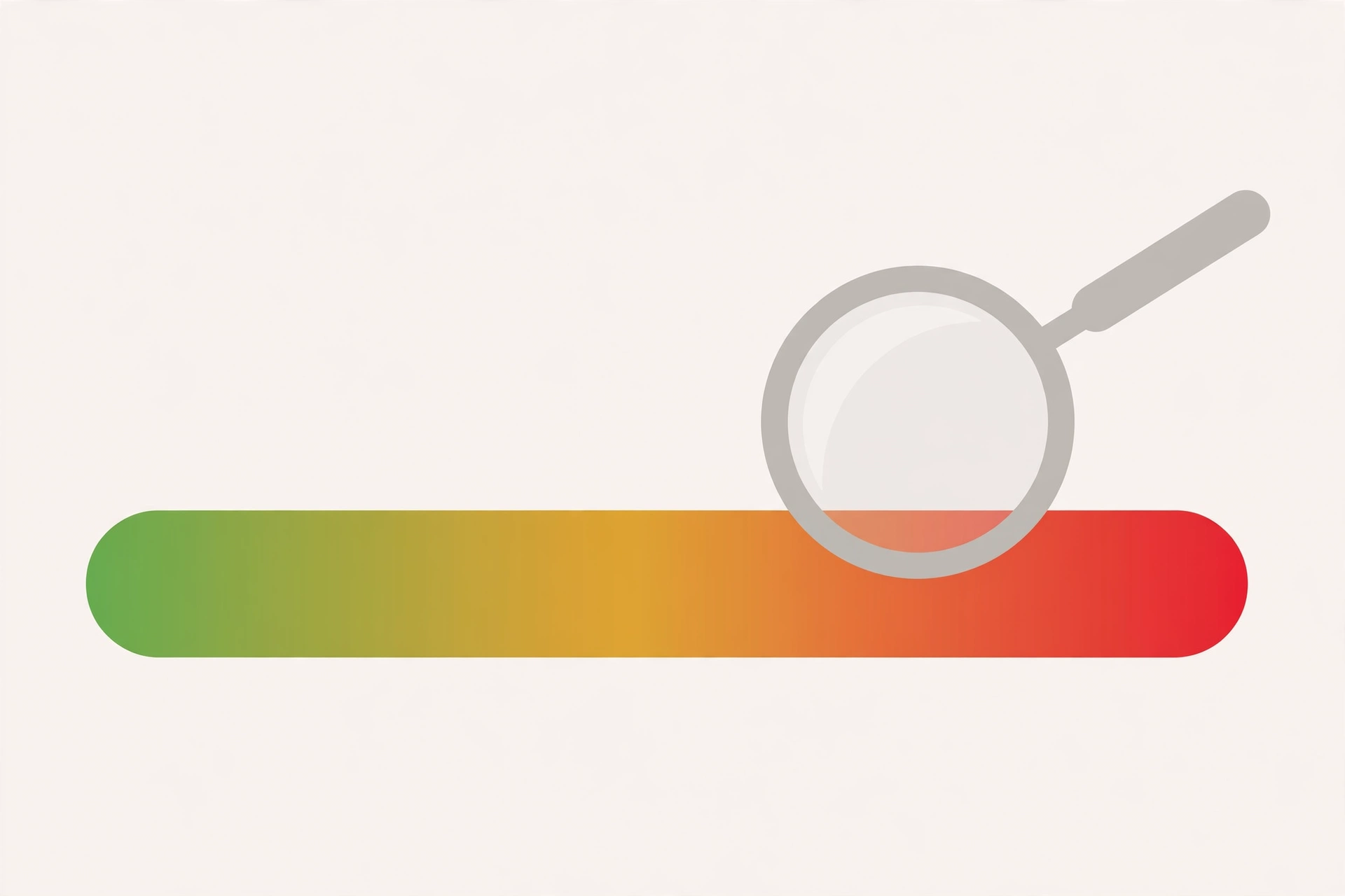 Conceptual illustration: warning gauge for suspiciously low prices